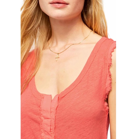 Free People Vacay Linen Blend Tank Top - Picture 4 of 4